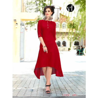 Slub Cotton Kurti